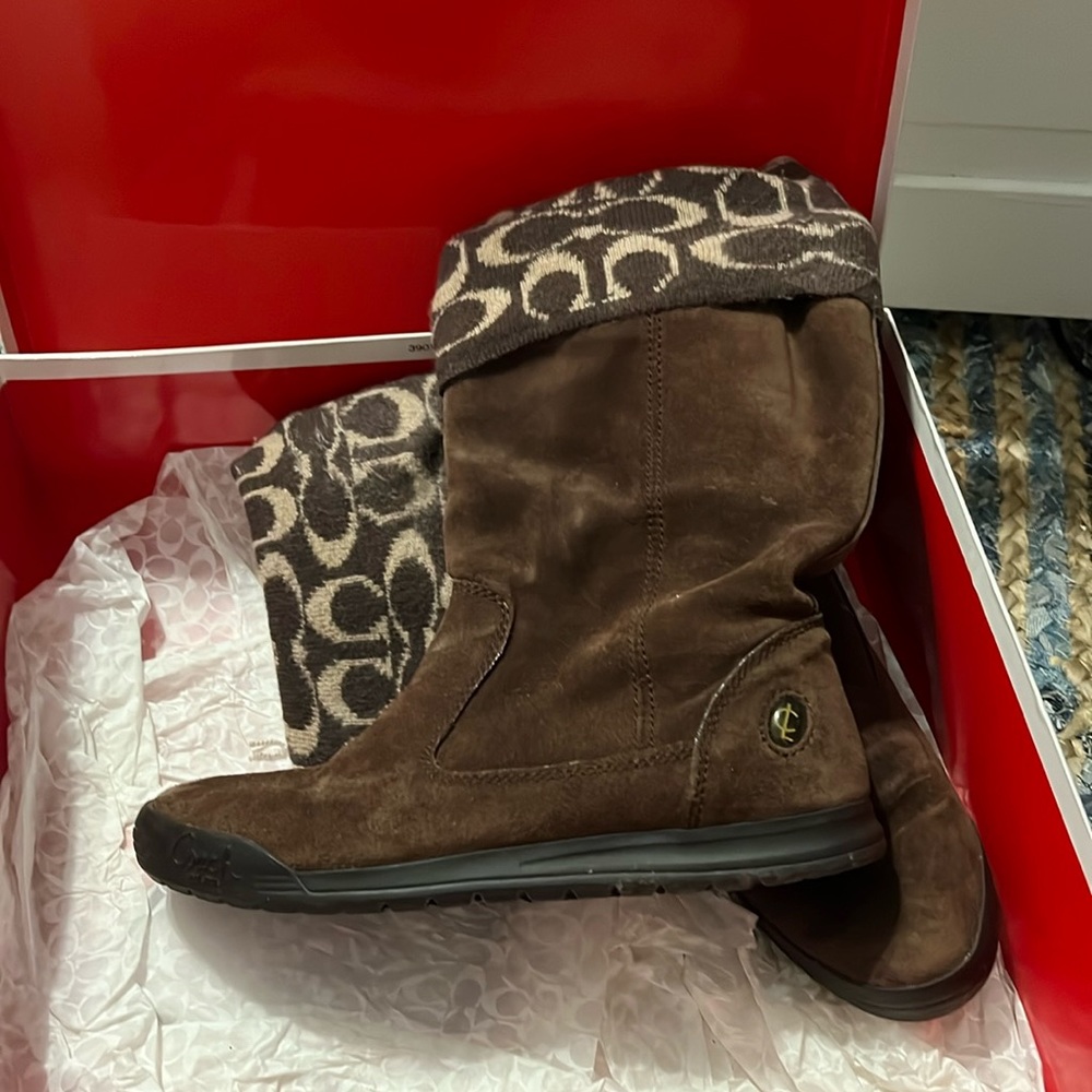 Coach Tatum Suede Boot 7.5